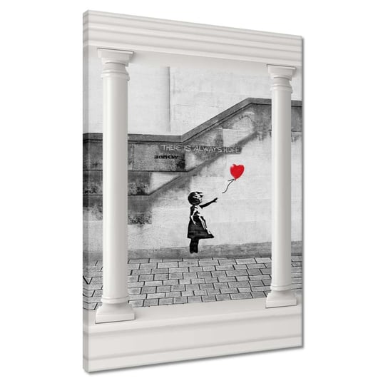 Obraz Banksy Dziewczynka Hope, 50x70cm ZeSmakiem