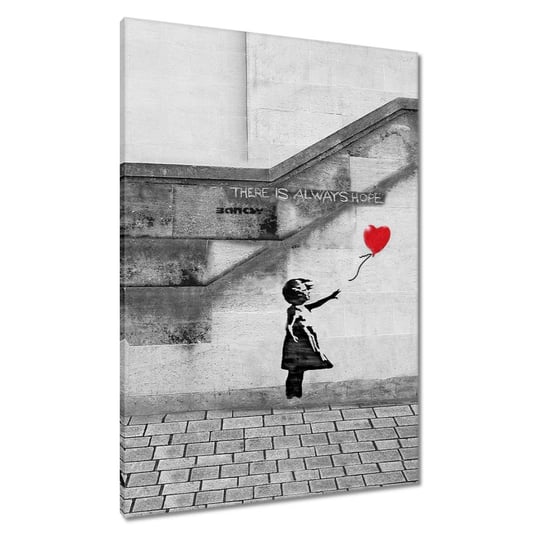 Obraz Banksy Dziewczynka Hope, 70x100cm ZeSmakiem