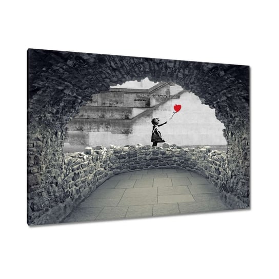 Obraz Banksy Dziewczynka Hope, 90x60cm ZeSmakiem