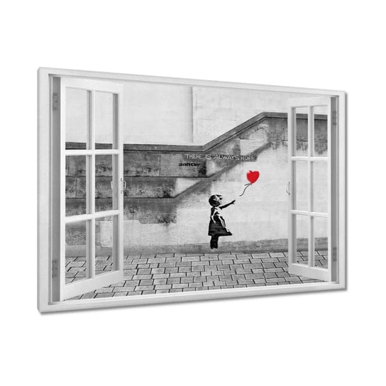 Obraz Banksy Dziewczynka Hope, 90x60cm ZeSmakiem