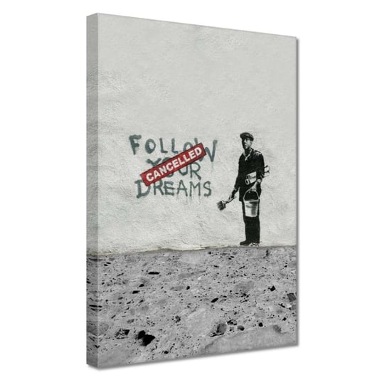 Obraz Banksy Follow Your Dreams, 20x30cm ZeSmakiem