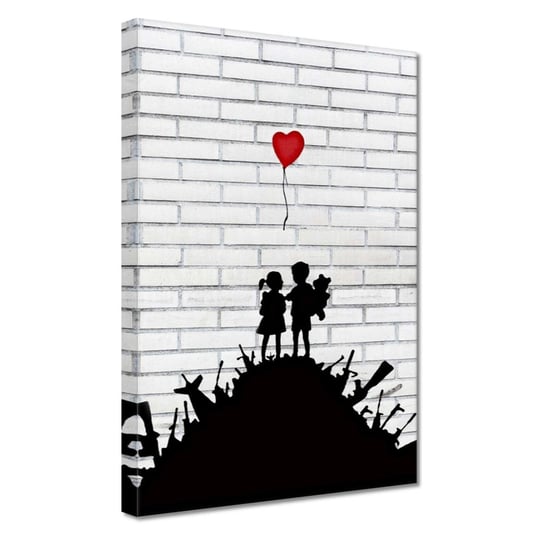 Obraz Banksy Góra broni Balon, 20x30cm ZeSmakiem