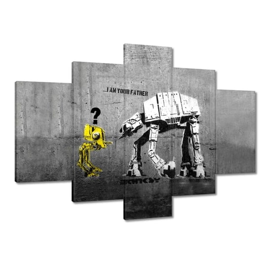 Obraz Banksy I am your father, 150x105cm ZeSmakiem