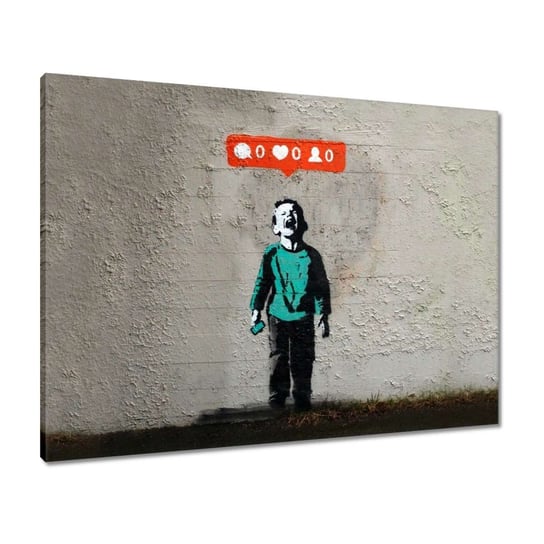 Obraz Banksy Like, 80x60cm ZeSmakiem