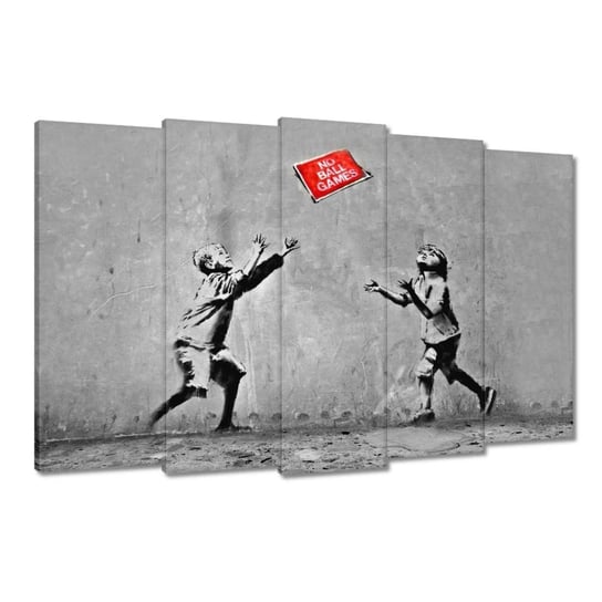 Obraz Banksy No Ball Games, 150x95cm ZeSmakiem