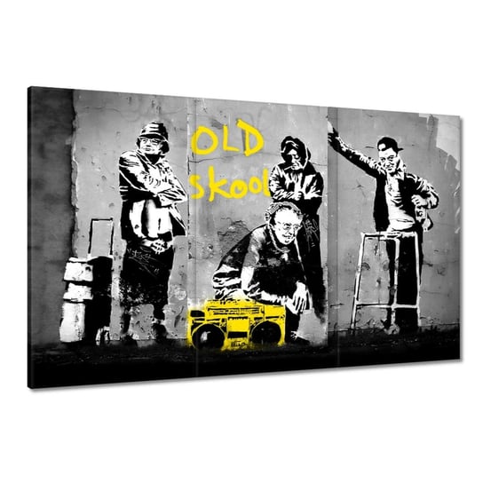 Obraz Banksy Old School, 120x80cm ZeSmakiem