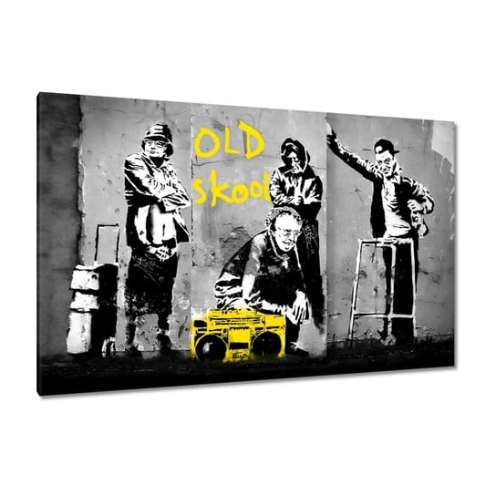 Obraz Banksy Old School, 140x90cm ZeSmakiem