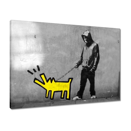 Obraz Banksy piesek, 70x50cm ZeSmakiem