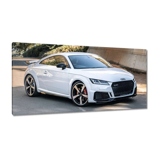 Obraz Białe Audi Quattro TT RS, 115x55cm ZeSmakiem