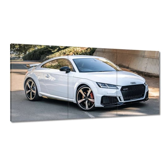 Obraz Białe Audi Quattro TT RS, 240x120cm ZeSmakiem