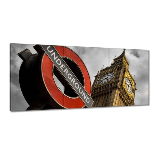 Obraz Big Ben i Underground, 150x70cm ZeSmakiem