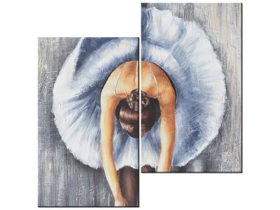 Obraz Błękitna baletnica, 2 elementy, 60x60 cm Oobrazy