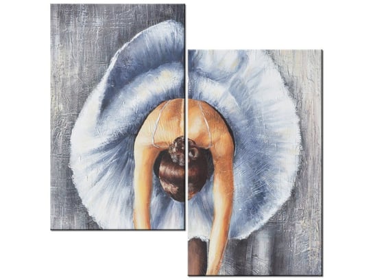 Obraz Błękitna baletnica, 2 elementy, 60x60 cm Oobrazy