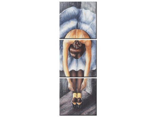 Obraz Błękitna baletnica, 3 elementy, 30x90 cm Oobrazy