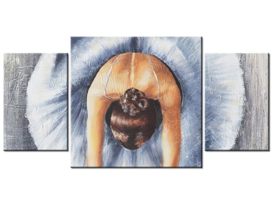 Obraz Błękitna baletnica, 3 elementy, 80x40 cm Oobrazy