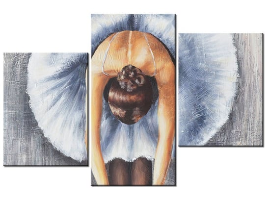 Obraz Błękitna baletnica, 3 elementy, 90x60 cm Oobrazy