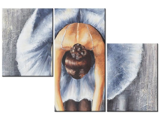 Obraz Błękitna baletnica, 3 elementy, 90x60 cm Oobrazy