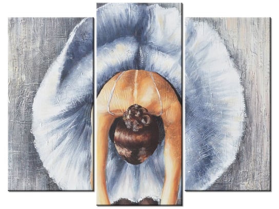 Obraz Błękitna baletnica, 3 elementy, 90x70 cm Oobrazy
