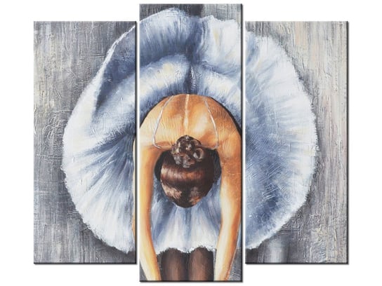 Obraz Błękitna baletnica, 3 elementy, 90x80 cm Oobrazy