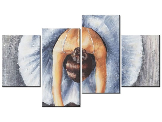 Obraz Błękitna baletnica, 4 elementy, 120x70 cm Oobrazy