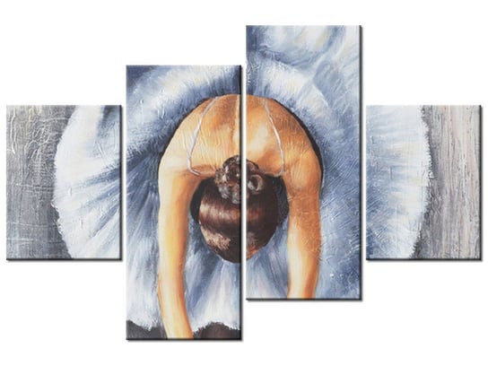Obraz Błękitna baletnica, 4 elementy, 120x80 cm Oobrazy