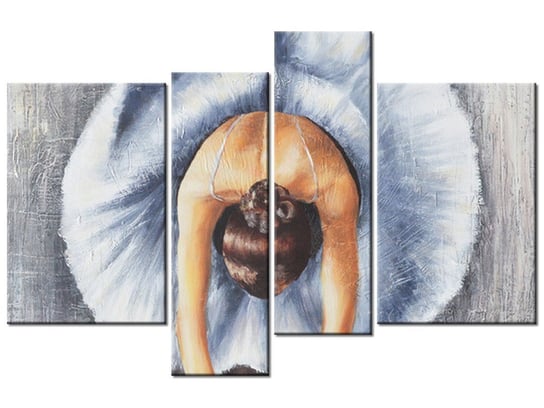 Obraz Błękitna baletnica, 4 elementy, 130x85 cm Oobrazy