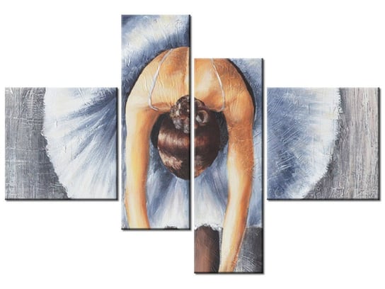 Obraz Błękitna baletnica, 4 elementy, 130x90 cm Oobrazy