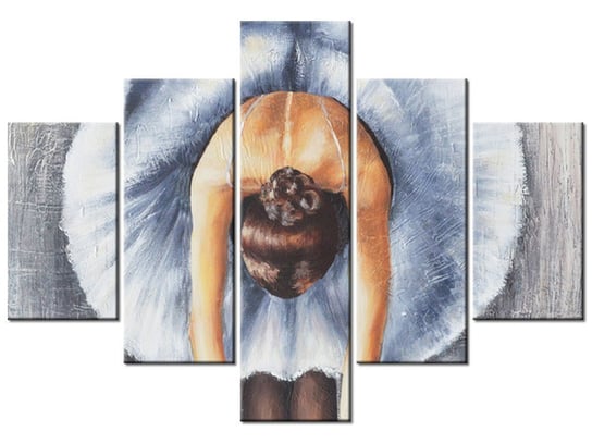 Obraz Błękitna baletnica, 5 elementów, 100x70 cm Oobrazy