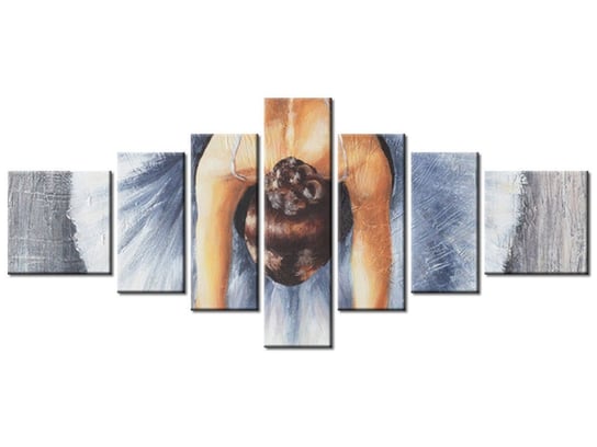 Obraz Błękitna baletnica, 7 elementów, 160x70 cm Oobrazy