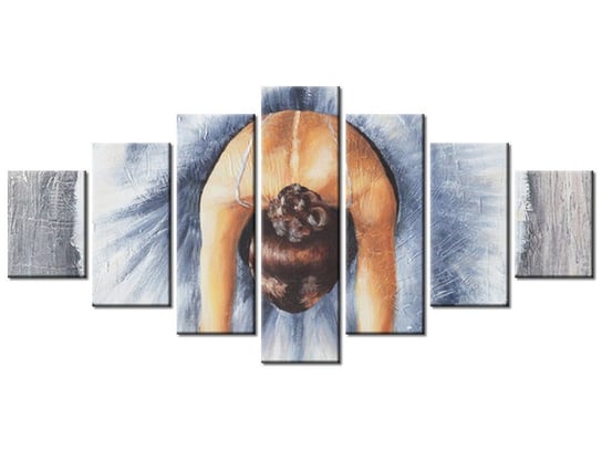 Obraz Błękitna baletnica, 7 elementów, 210x100 cm Oobrazy