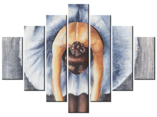 Obraz Błękitna baletnica, 7 elementów, 210x150 cm Oobrazy