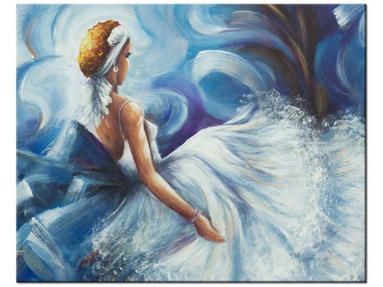 Obraz Błękitna dama, 50x40 cm Oobrazy