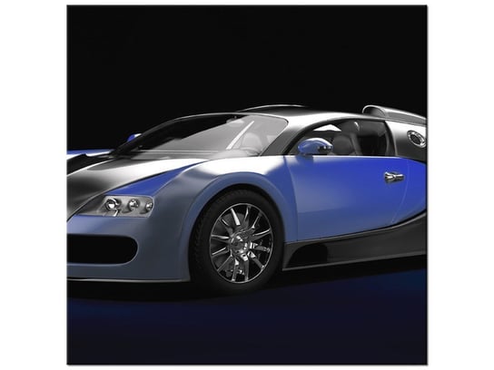 Obraz Błękitne Bugatti Veyron, 30x30 cm Oobrazy