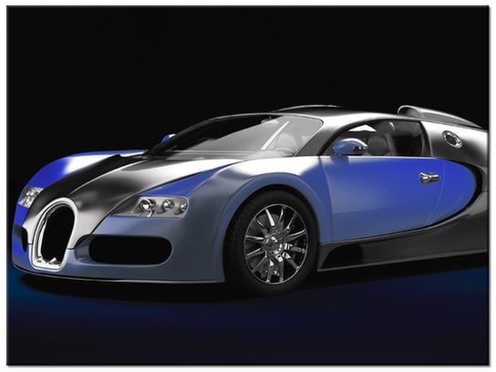 Obraz Błękitne Bugatti Veyron, 40x30 cm Oobrazy