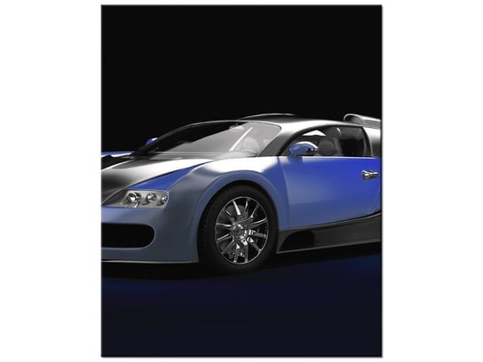 Obraz Błękitne Bugatti Veyron, 60x75 cm Oobrazy
