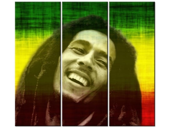 Obraz Bob Marley, 3 elementy, 90x80 cm Oobrazy