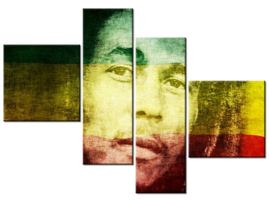 Obraz Bob Marley, 4 elementy, 100x70 cm Oobrazy