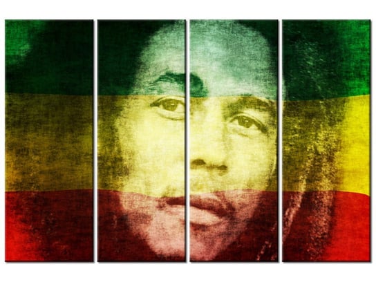 Obraz Bob Marley, 4 elementy, 120x80 cm Oobrazy