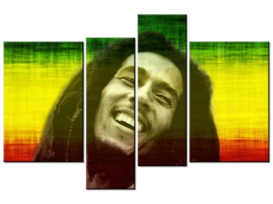 Obraz Bob Marley, 4 elementy, 130x85 cm Oobrazy