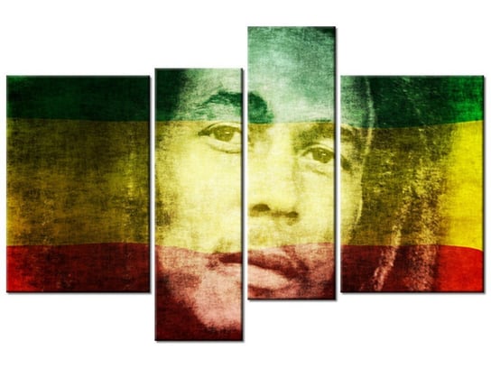 Obraz Bob Marley, 4 elementy, 130x85 cm Oobrazy