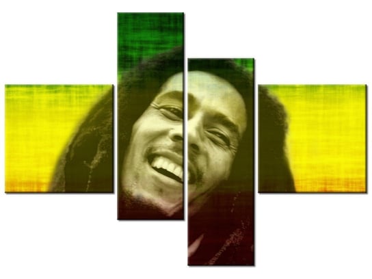 Obraz Bob Marley, 4 elementy, 130x90 cm Oobrazy