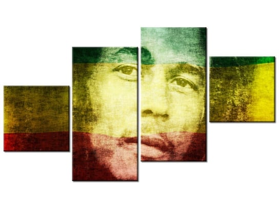 Obraz Bob Marley, 4 elementy, 160x90 cm Oobrazy