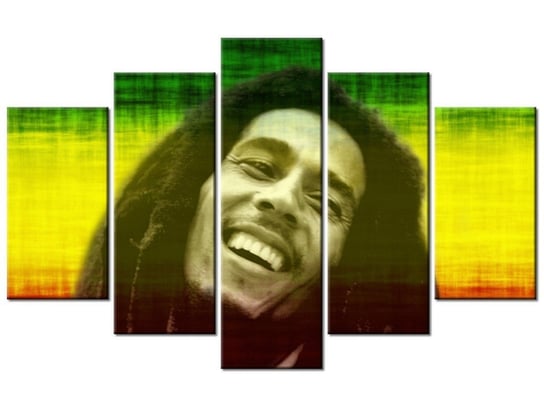 Obraz, Bob Marley, 5 elementów, 100x63 cm Oobrazy
