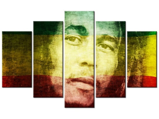 Obraz Bob Marley, 5 elementów, 100x63 cm Oobrazy