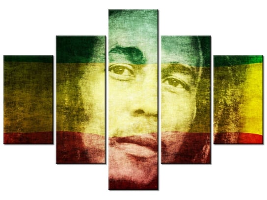 Obraz Bob Marley, 5 elementów, 100x70 cm Oobrazy