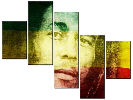 Obraz Bob Marley, 5 elementów, 100x75 cm Oobrazy