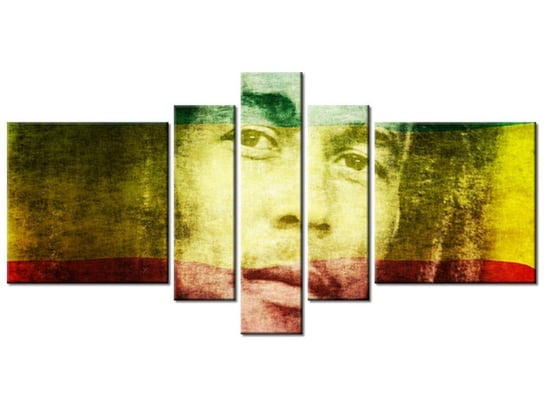 Obraz Bob Marley, 5 elementów, 160x80 cm Oobrazy