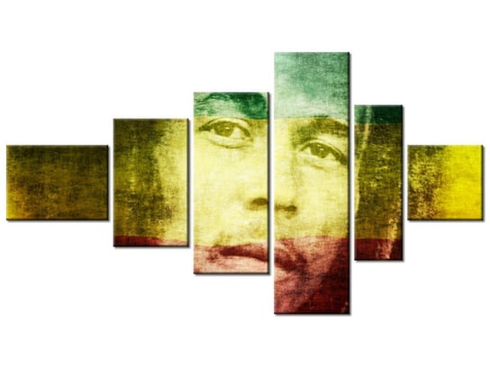 Obraz Bob Marley, 6 elementów, 180x100 cm Oobrazy
