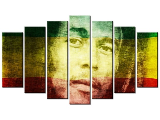 Obraz Bob Marley, 7 elementów, 140x80 cm Oobrazy