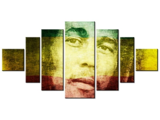 Obraz Bob Marley, 7 elementów, 200x100 cm Oobrazy